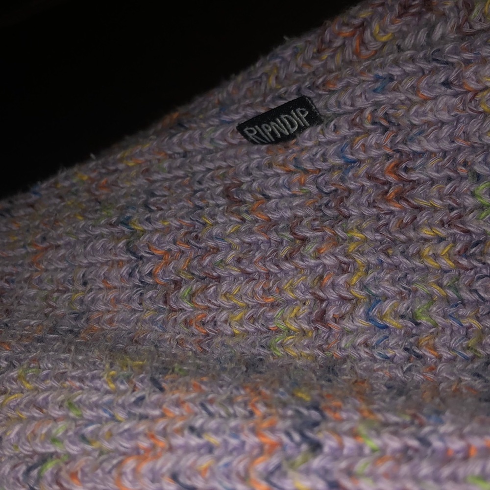Mens Multicoloured Wool Sweater - Medium - Picture 4 of 4